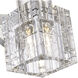 Rotterdam 1 Light 7 inch Polished Nickel Crystal Single Sconce Wall Light