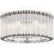 Glasbury 5 Light 17.75 inch Polished Nickel Flush Mount Ceiling Light
