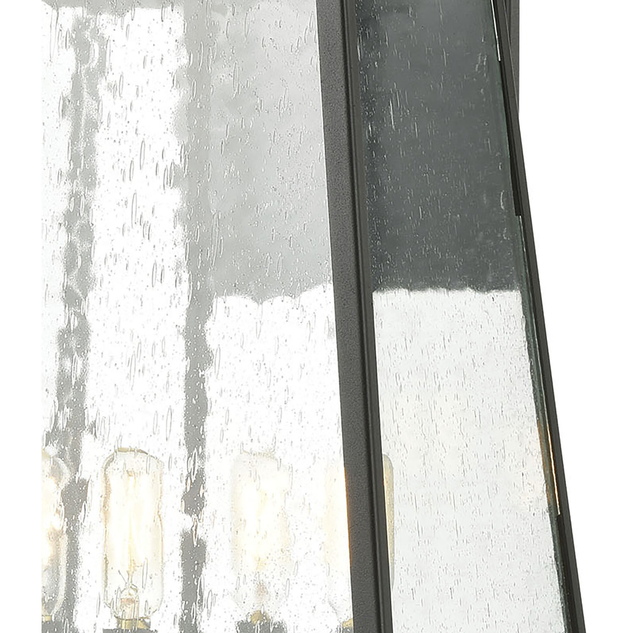 Meditterano 4 Light 22 inch Matte Black Outdoor Wall Sconce