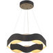 Vaughan LED 24 inch Silver and Black Pendant Ceiling Light