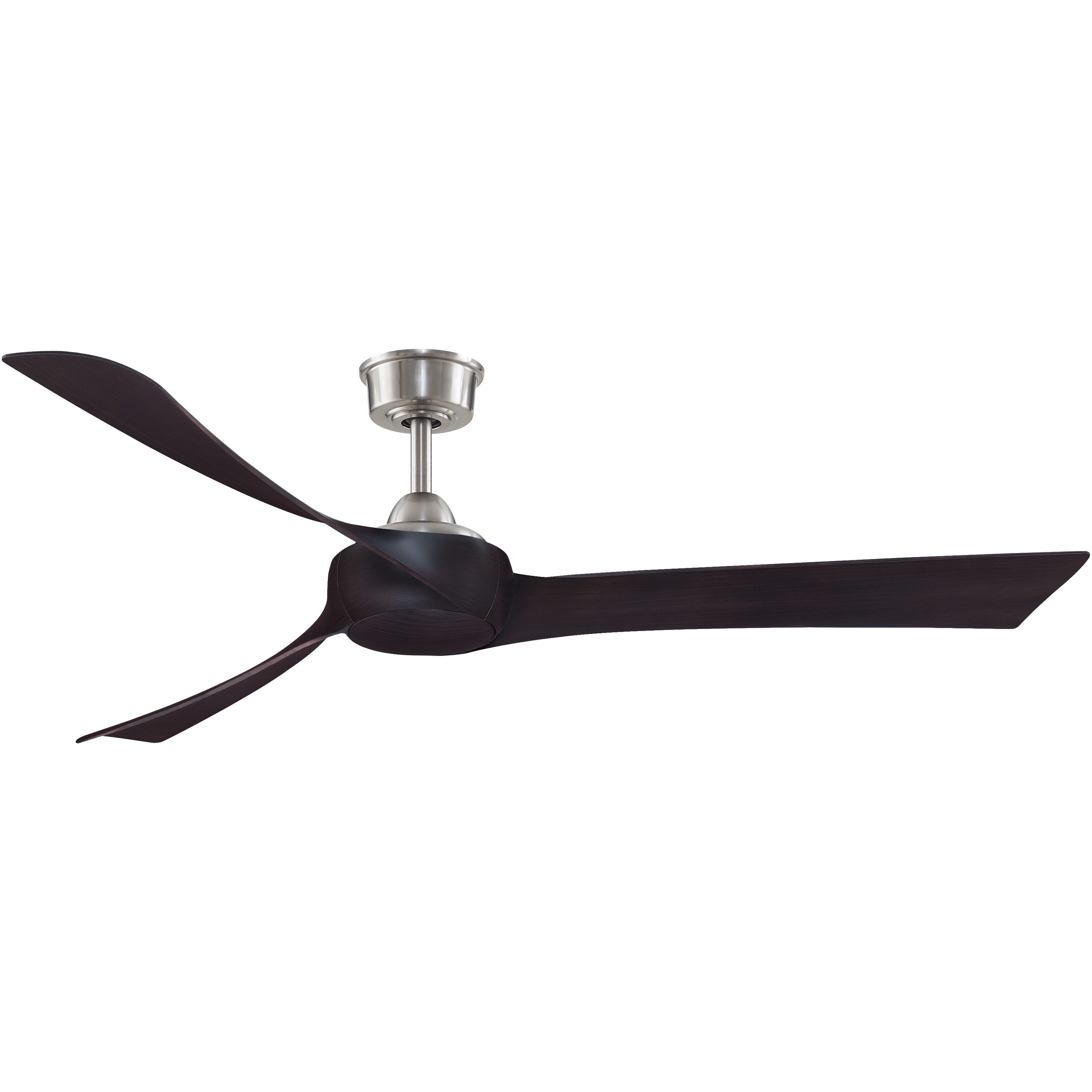 Wrap Custom 8.88 inch Brushed Nickel Fan Motor Only