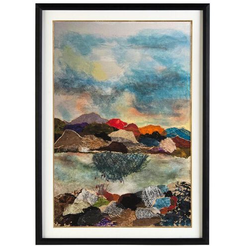 Abbe Kalman's Mountain Hue I Gold Leaf Giclees