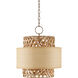 Isola 4 Light 18.25 inch Khaki Pendant Ceiling Light