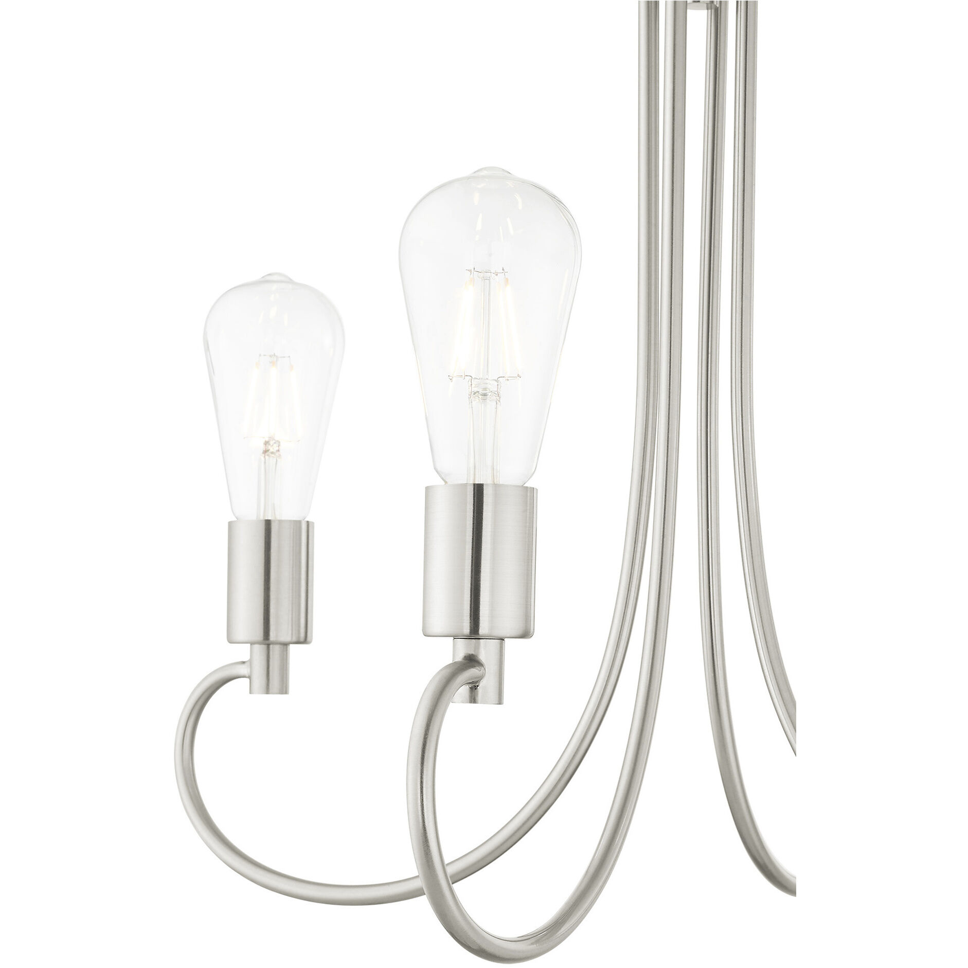 Bari 4 Light 20 inch Brushed Nickel Chandelier Ceiling Light