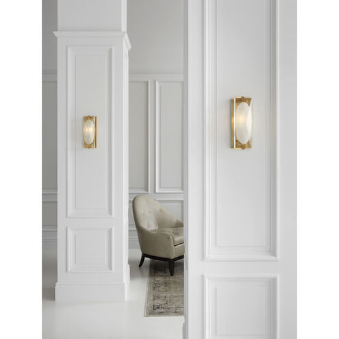 kate spade new york Castle Peak 1 Light 5 inch Soft Brass Bath Sconce Wall Light, Small