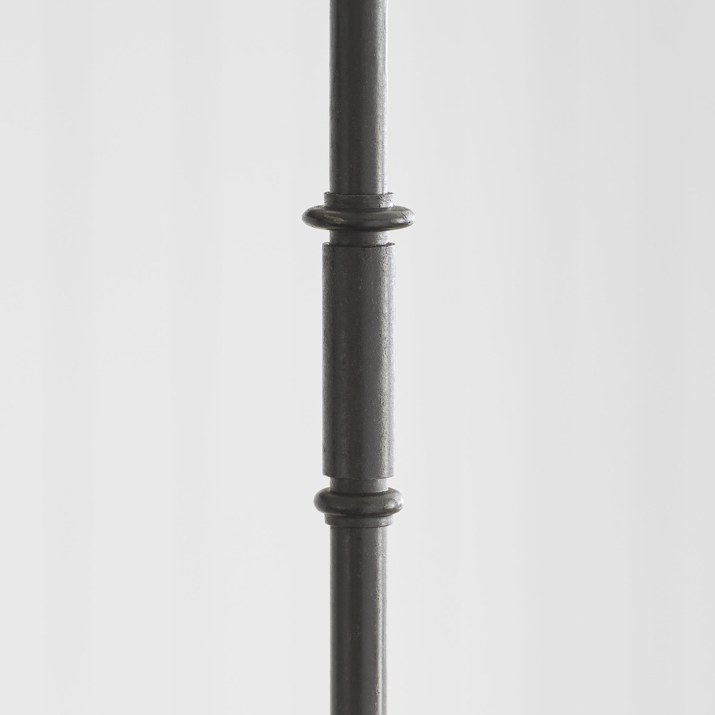 Thomas O'Brien Piaf LED 62 inch Aged Iron and Ebonized Oak Linear Pendant Ceiling Light, Large