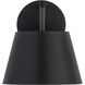 Lilly 1 Light 8 inch Matte Black Wall Sconce Wall Light