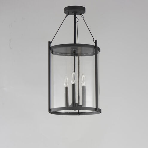 Belfry 3 Light 13 inch Black Outdoor Pendant