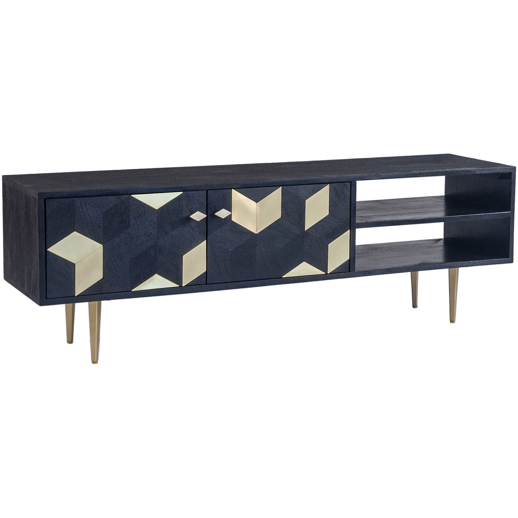 Sapporo 55 inch Black Media Cabinet