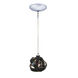Envisage Vi 1 Light 6 inch Chrome Mini Pendant Ceiling Light in Clear/Black Knot