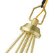 Beckett 4 Light 18 inch Satin Brass Mini Chandelier Ceiling Light
