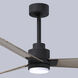 Atlas Alessandra-LK 42 inch Matte Black with Gray Ash Blades Indoor/Outdoor Ceiling Fan