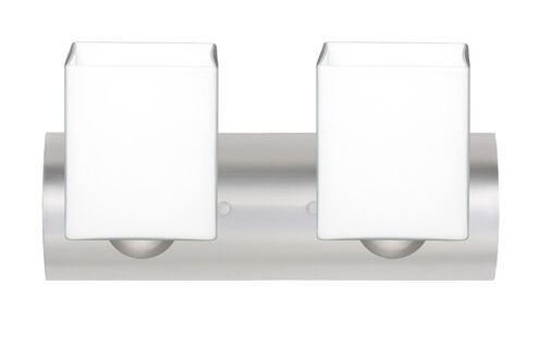 Rise 2 Light 15 inch Satin Nickel Vanity Lighting Wall Light in Incandescent