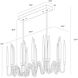 Hestia LED 40 inch Matte Black / Gold / Brushed Gold Chandelier Ceiling Light, Small