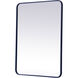 Evermore 36 X 27 inch Blue Mirror