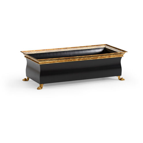 Chelsea House Black/Antique Gold Planter