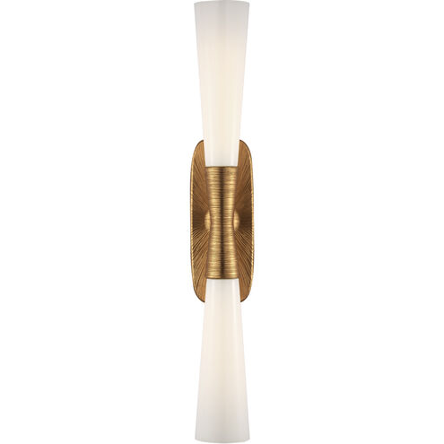 Kelly Wearstler Utopia LED 4.75 inch Gild Double Bath Sconce Wall Light