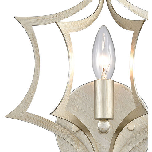 Cork 1 Light 10 inch Aged Silver Sconce Wall Light