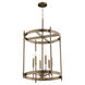 Hamilton 6 Light 24 inch Dark Brass Entry Ceiling Light