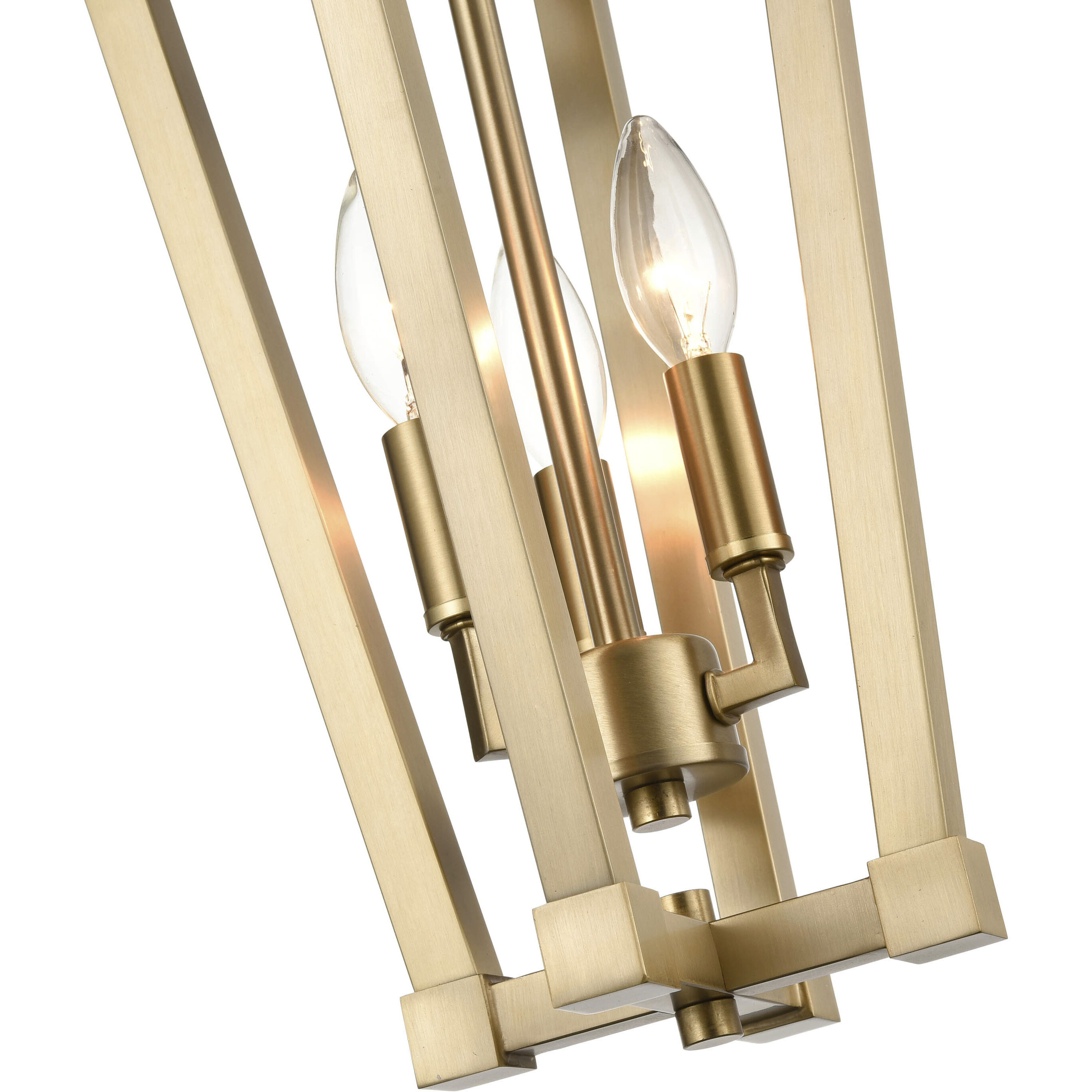 None 3 Light 9 inch Modern Gold Pendant Ceiling Light
