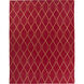 Fallon 132 X 96 inch Dark Red, Camel Rug