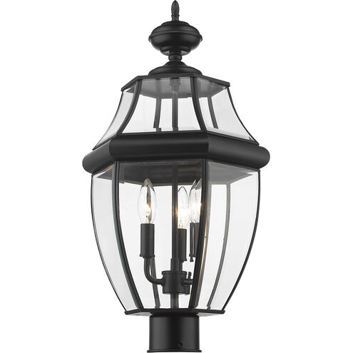 Westover 3 Light 20 inch Black Outdoor Post Mount Fixture