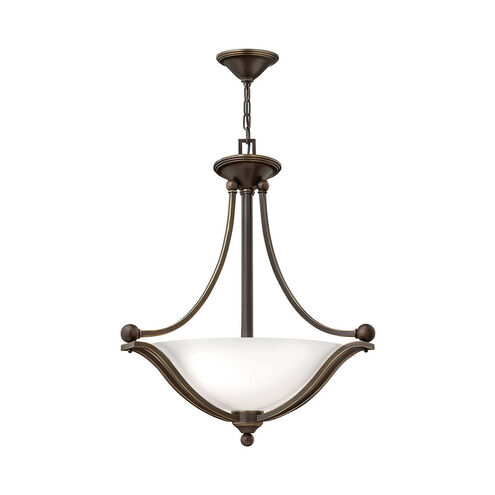 Bolla LED 23 inch Olde Bronze Foyer Light Ceiling Light in Etched Opal