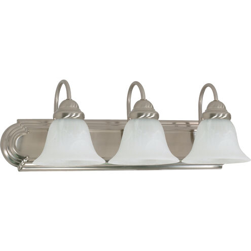 Brentwood 3 Light 24 inch Brushed Nickel Vanity Light Wall Light