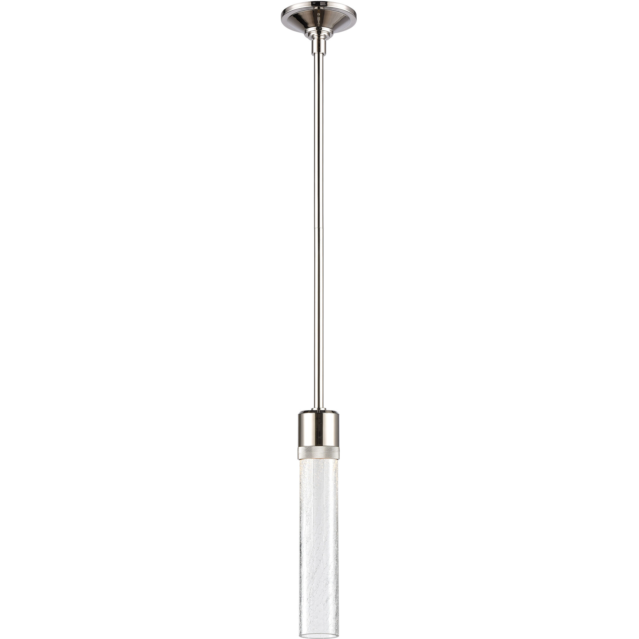 Zigrina 1 Light 5.13 inch Polished Nickel Pendant Ceiling Light