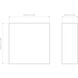 Tile LED 6.69 inch Matte White ADA Interior Wall Light