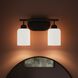 Reines 2 Light 14.75 inch Matte Black Bath Vanity Wall Light
