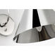 Amber Lewis Malia LED 8 inch Polished Nickel Arched Wall Light