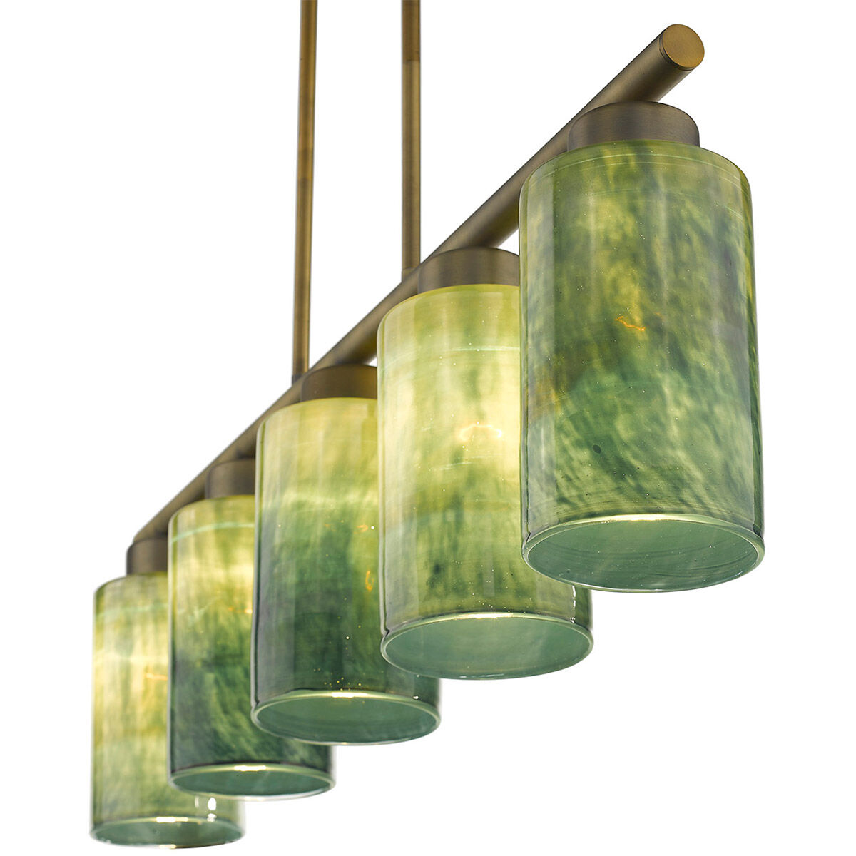 Monet 5 Light 5 inch Brass Pendant Ceiling Light