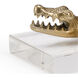 Wildwood Anituqe Brass/Clear Crocodile Accent