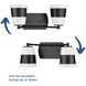 Haven 2 Light 16 inch Matte Black Bath Light Wall Light
