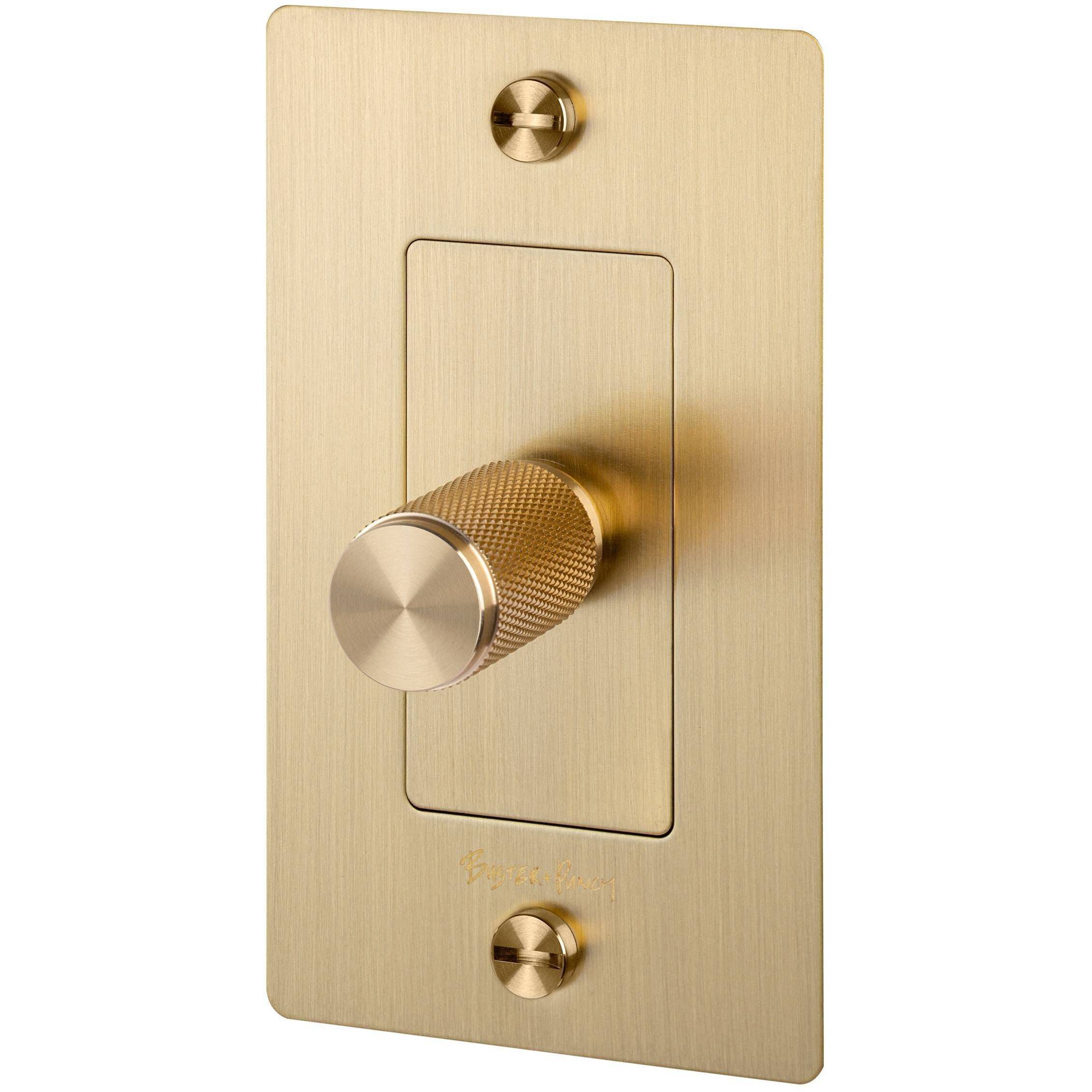 1G 100-120 Brass Dimmer Switch, LED