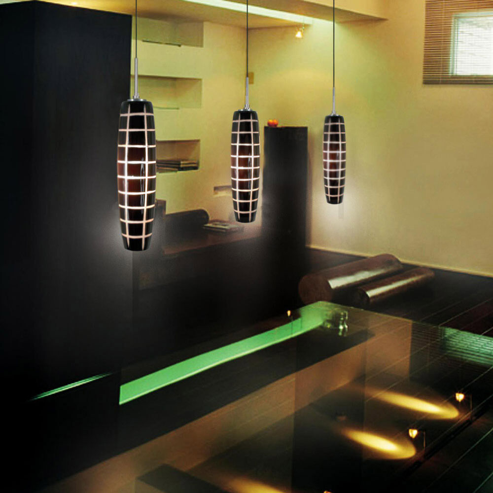 Envisage VI 1 Light 3 inch Satin Nickel Mini Pendant Ceiling Light in Black/White Grooves