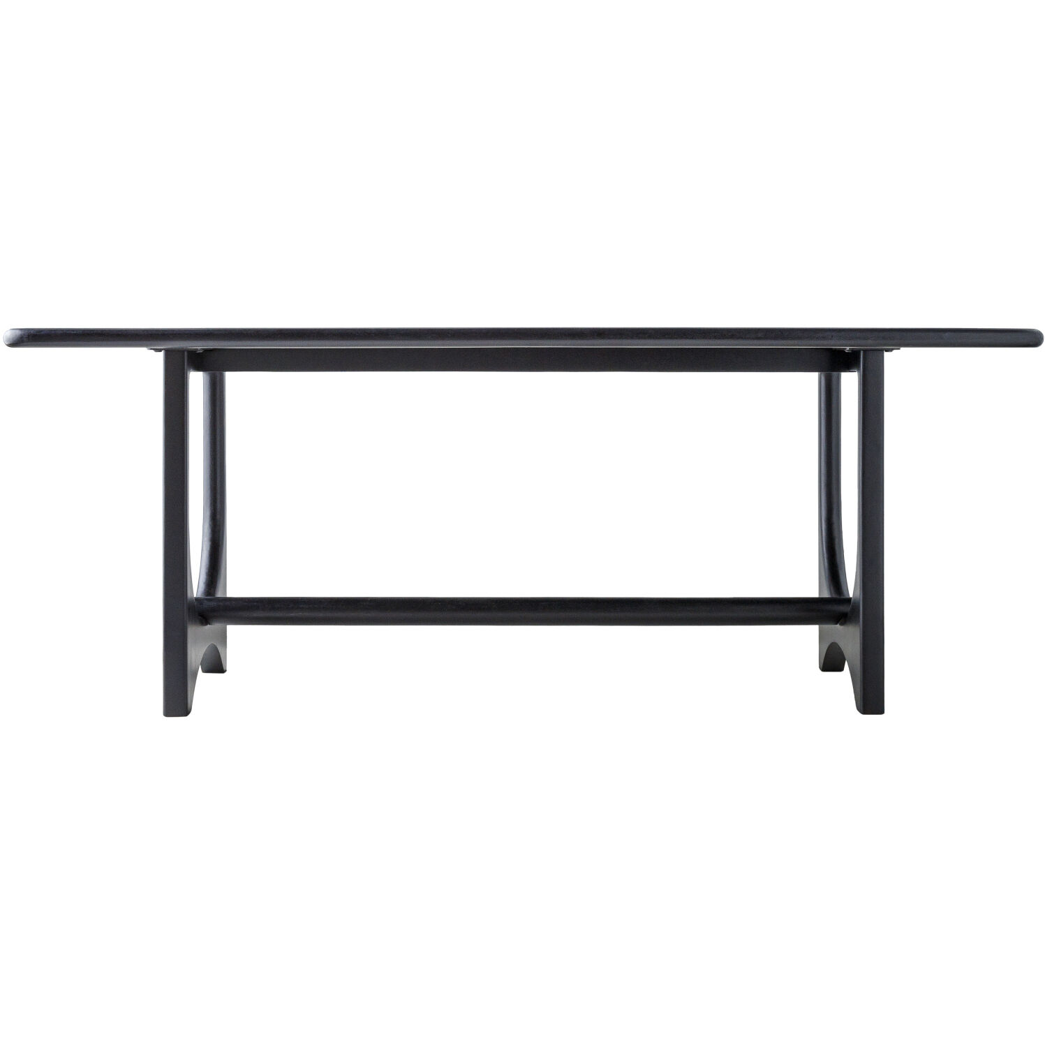 Arland 78 X 39 inch Black Dining Table