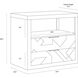 Lisboa 32 X 28 inch Light Grey Night Stand
