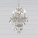 Traditional Crystal 4 Light 11 inch Wet White Mini Chandelier Ceiling Light in Clear Spectra