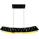 Gondola LED 40 inch Black Island/Pool Table Light Ceiling Light