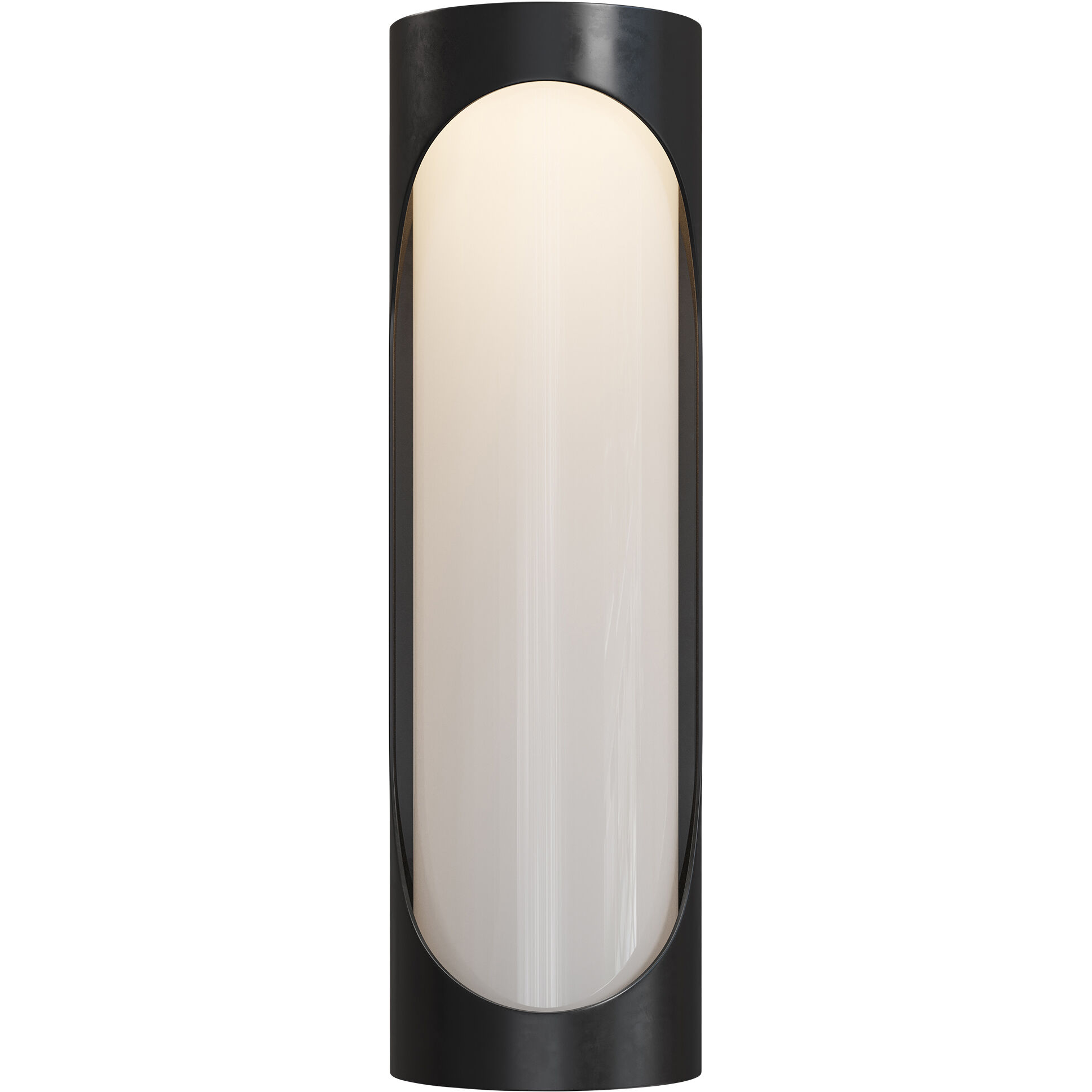 Swale LED 22 inch Black/White Outdoor Wall Sconce, Small