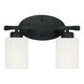 Dixon 2 Light 13 inch Matte Black Vanity Light Wall Light