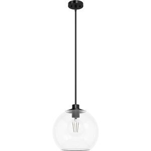 Xidane 1 Light 14 inch Matte Black Pendant Ceiling Light