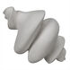 Spiral White Fiber Cement Decor Accessory