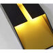 Summit LED 5 inch Black and Gold ADA Sconce Wall Light