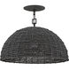 Dalia 1 Light 20 inch Black Pendant Ceiling Light, Pendant