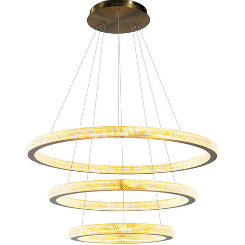 Canada LED 33 inch Sand Gold LED Chandelier Ceiling Light