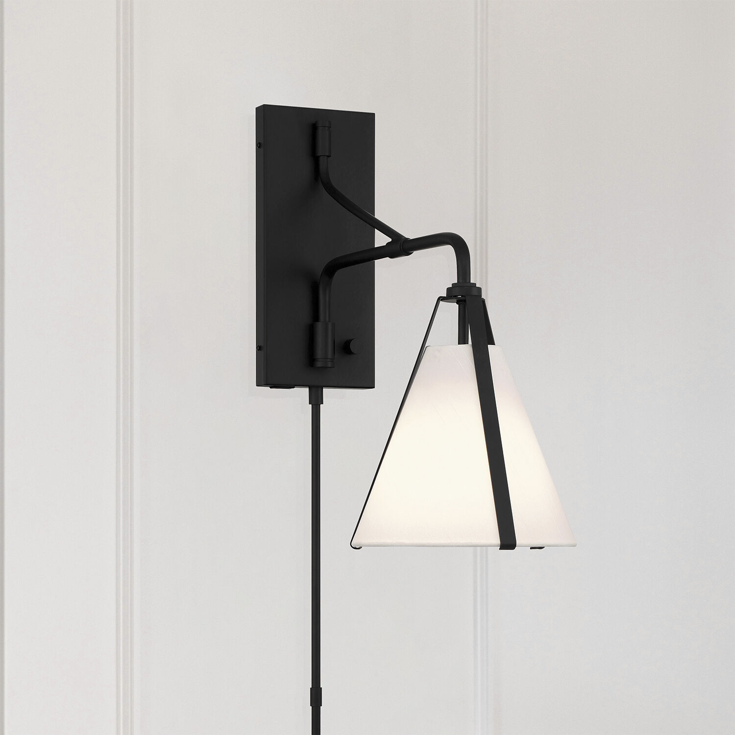 Fulton 18 inch 60.00 watt Black Task Sconce Wall Light