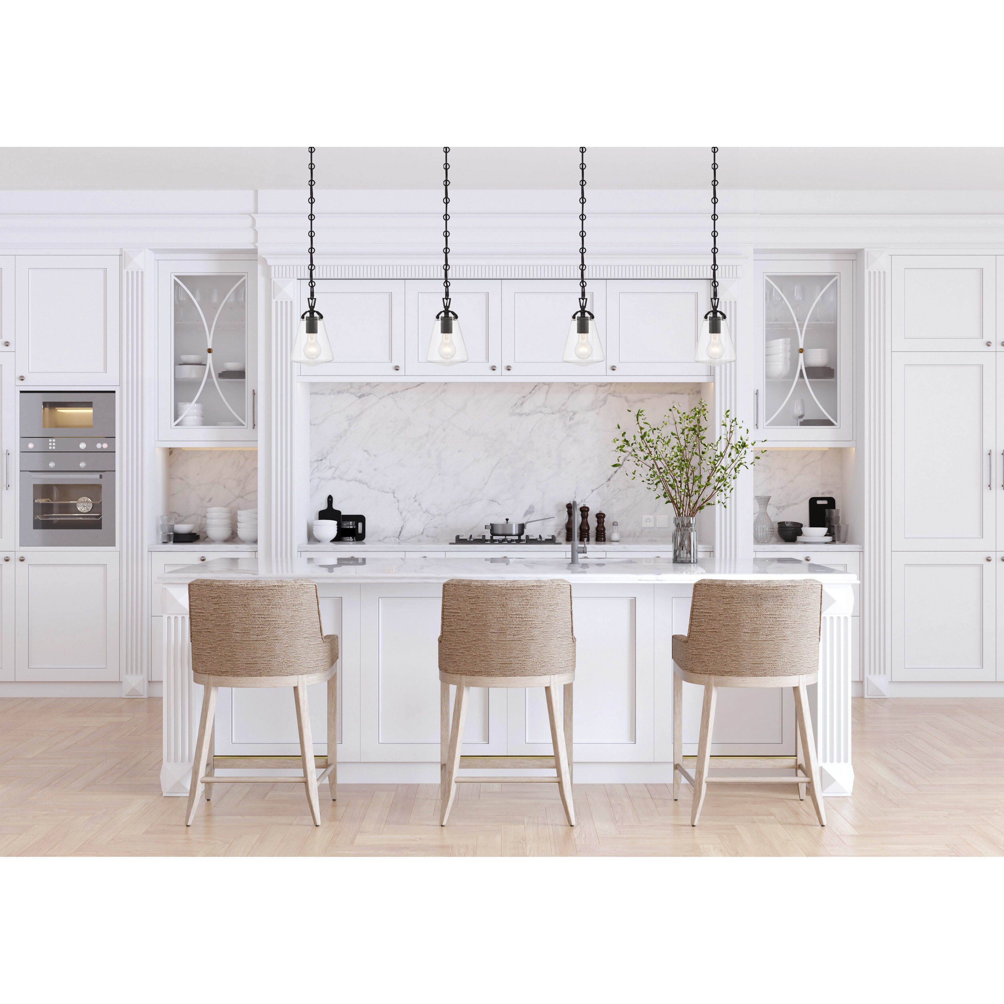 Voss 1 Light 5.75 inch Matte Black Mini Pendant Ceiling Light